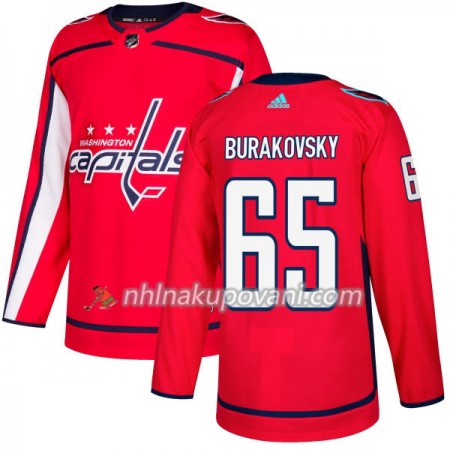 Washington Capitals Dresy Andre Burakovsky 65 Červená 2017-2018 Adidas Authentic - Pánské